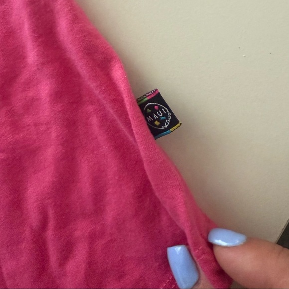 Maui and Sons Surfing Vintage Retro 90’s Sleeveless Tank Barbie Pink Shark - Picture 5 of 5